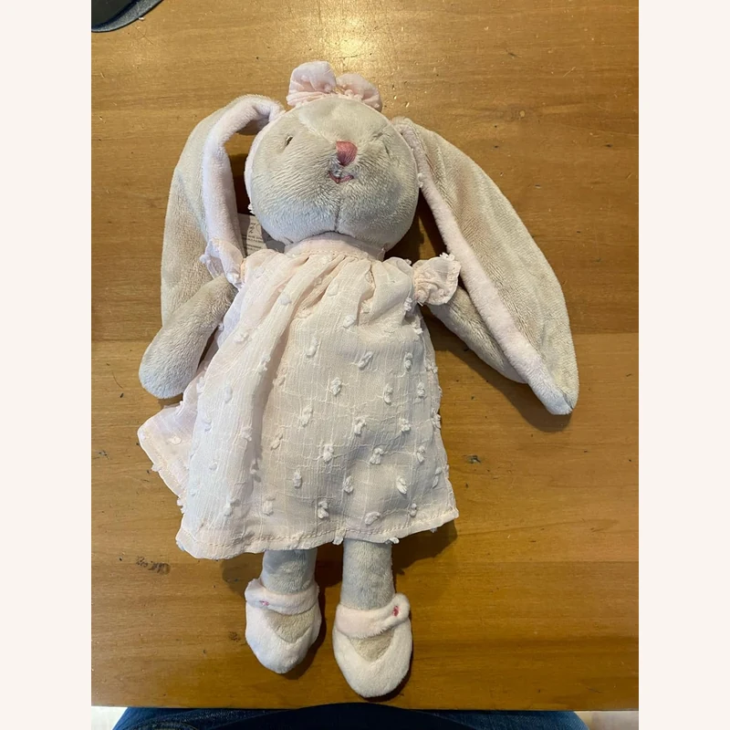 Bukowski Lenka lapin en peluche robe rose 30 cm